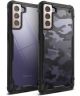 Ringke Fusion X Samsung Galaxy S21 Plus Hoesje Camo Zwart