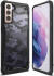 Ringke Fusion X Samsung Galaxy S21 Plus Hoesje Camo Zwart afbeelding 2