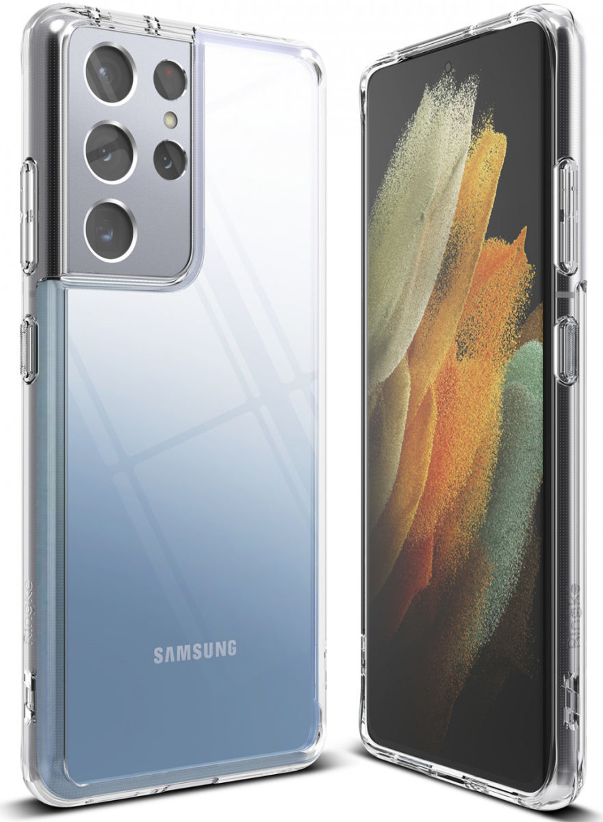 Ringke Fusion Samsung Galaxy S21 Ultra Hoesje Transparant afbeelding 2