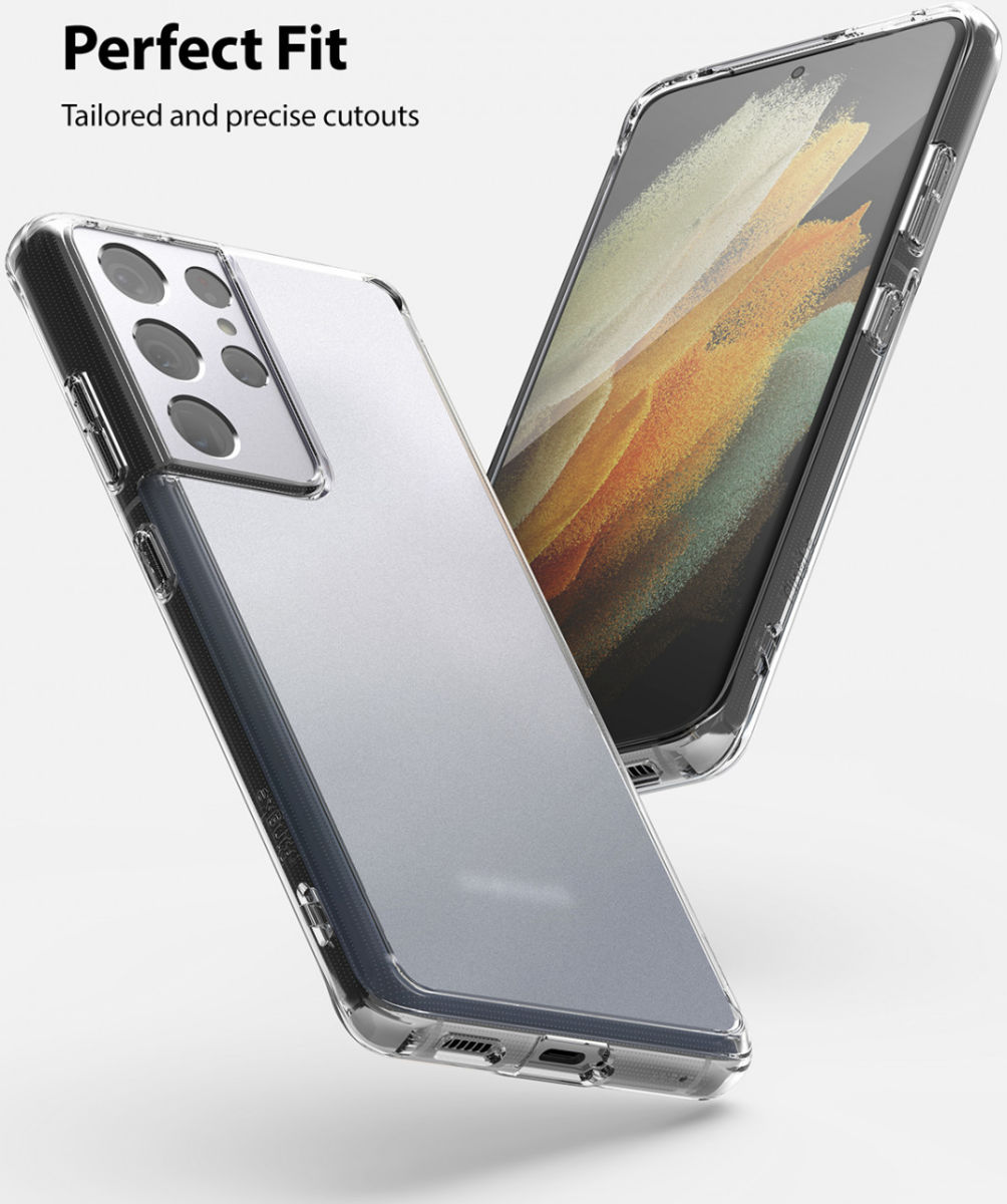 Ringke Fusion Samsung Galaxy S21 Ultra Hoesje Transparant afbeelding 4