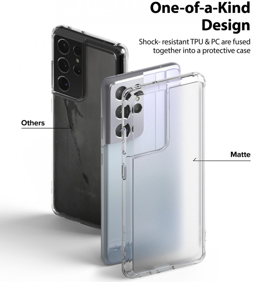 Ringke Fusion Samsung Galaxy S21 Ultra Hoesje Transparant afbeelding 5