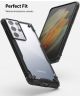 Ringke Fusion X Samsung Galaxy S21 Ultra Hoesje Transparant Zwart