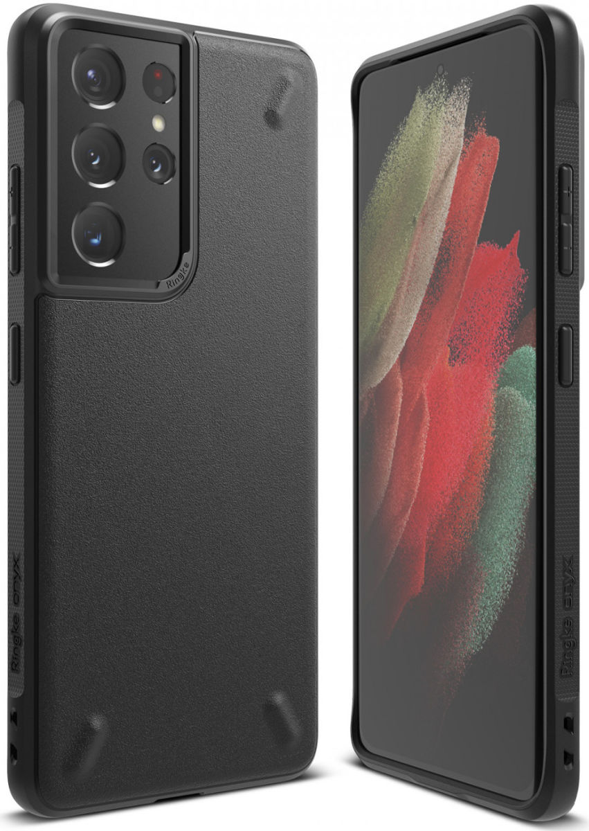 Ringke Onyx Samsung Galaxy S21 Ultra Hoesje Flexibel TPU Zwart afbeelding 1