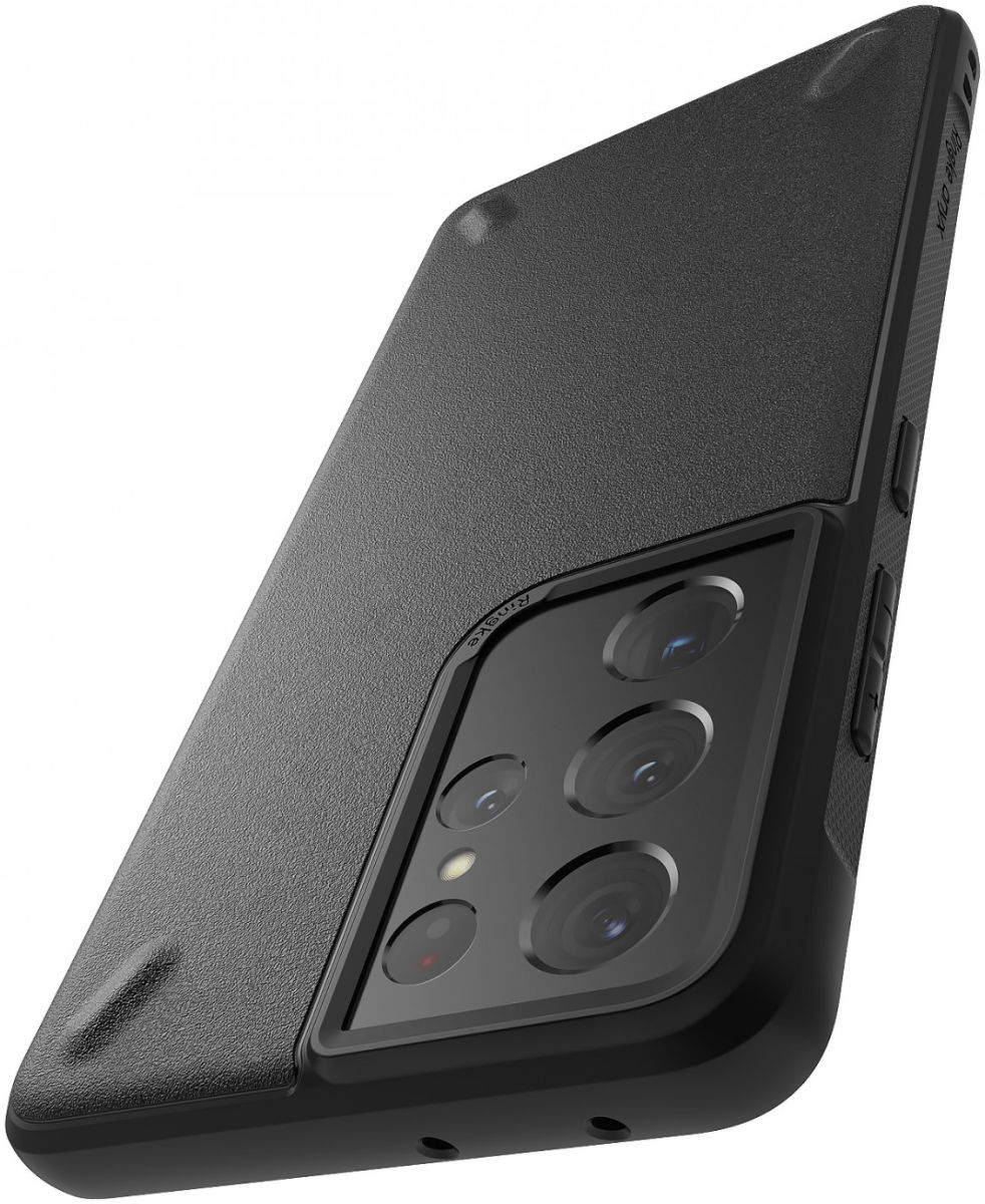 Ringke Onyx Samsung Galaxy S21 Ultra Hoesje Flexibel TPU Zwart afbeelding 9