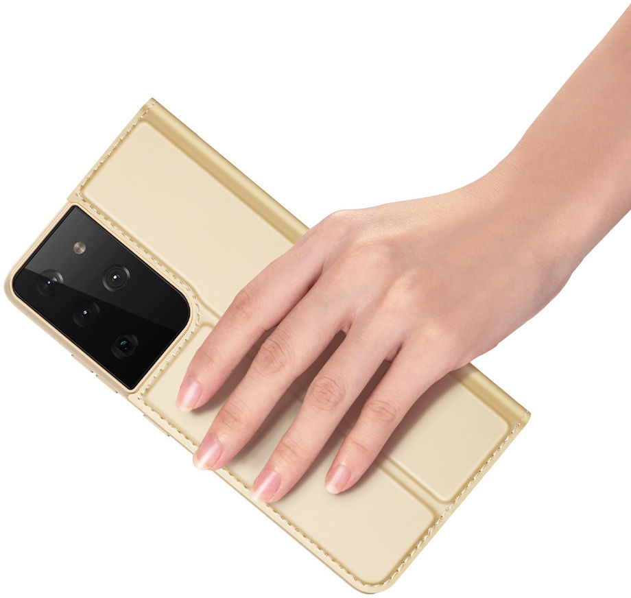 Dux Ducis Skin Pro Series Samsung Galaxy S21 Ultra Hoesje Goud afbeelding 4