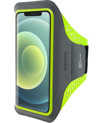 Mobiparts Comfort Fit Armband iPhone 12 / 12 Pro Sporthoesje Groen Sporthoesjes