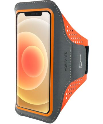 Mobiparts Comfort Fit Armband iPhone 12 / 12 Pro Sporthoesje Oranje Sporthoesjes