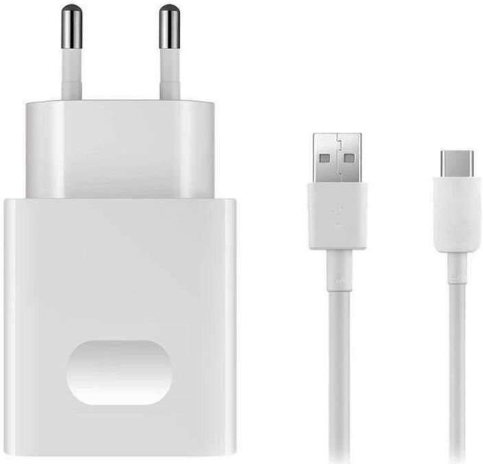Originele Huawei Universele USB-A Adapter 18W met USB-C Kabel 1M Wit afbeelding 1