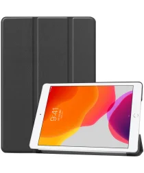 Apple iPad 10.2 (2021/2020/2019) Hoes Tri-Fold Book Case Zwart