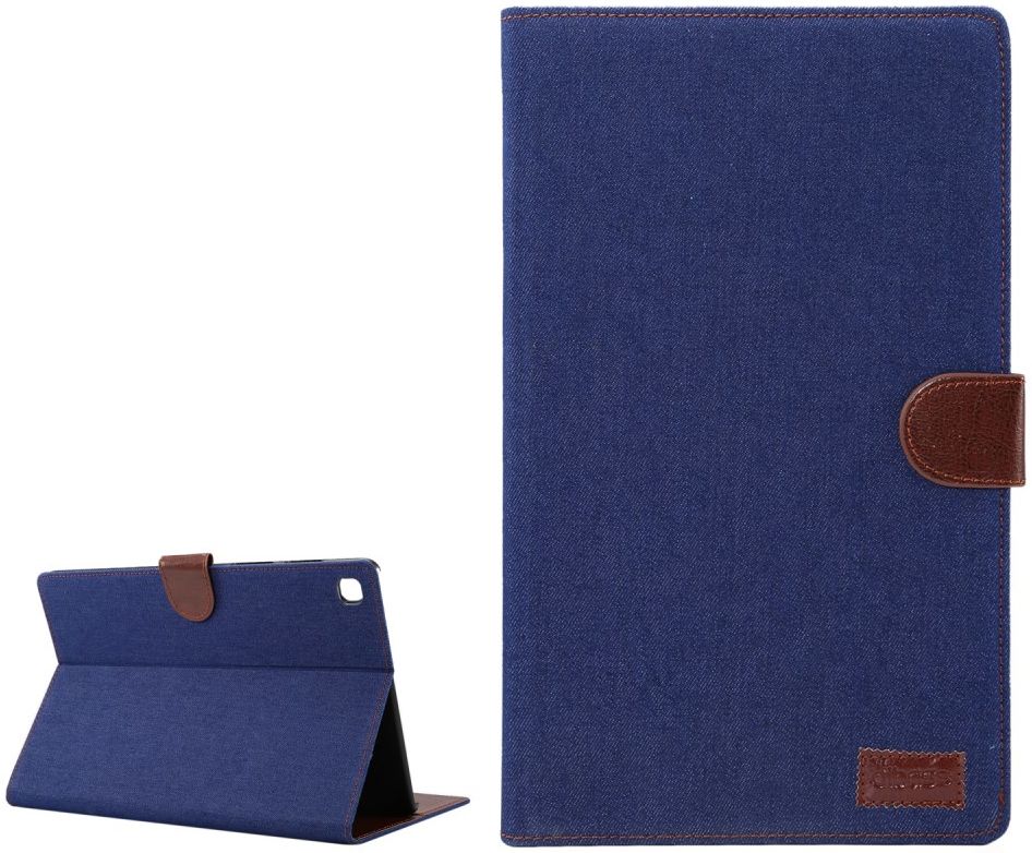 Samsung Galaxy Tab A7 (2020 / 2022) Hoes Wallet Case Jeans Blauw afbeelding 3