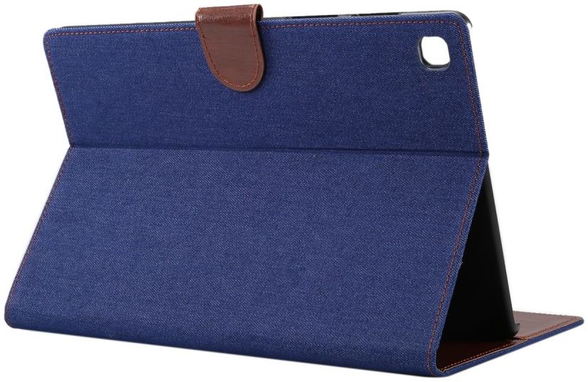 Samsung Galaxy Tab A7 (2020 / 2022) Hoes Wallet Case Jeans Blauw afbeelding 1