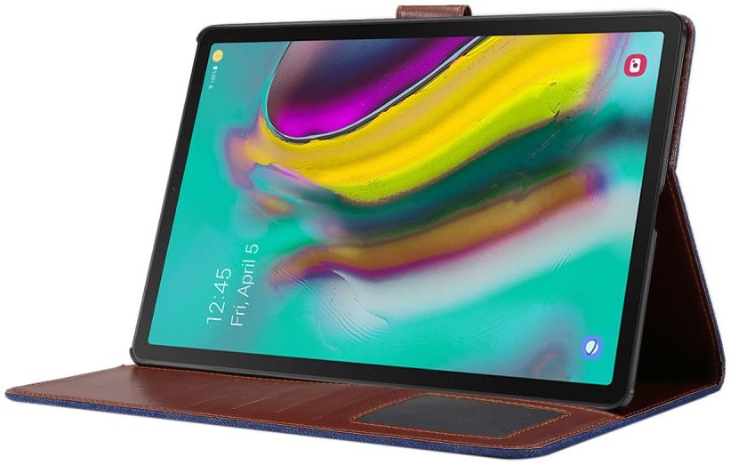 Samsung Galaxy Tab A7 (2020 / 2022) Hoes Wallet Case Jeans Blauw afbeelding 2