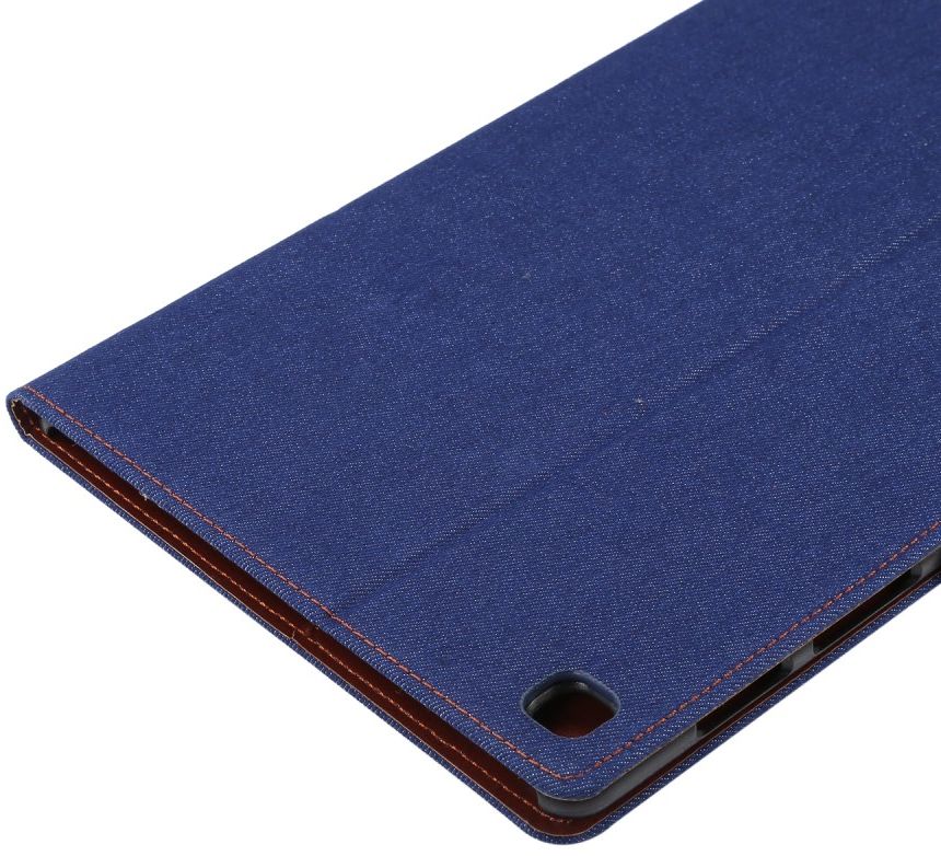 Samsung Galaxy Tab A7 (2020 / 2022) Hoes Wallet Case Jeans Blauw afbeelding 6
