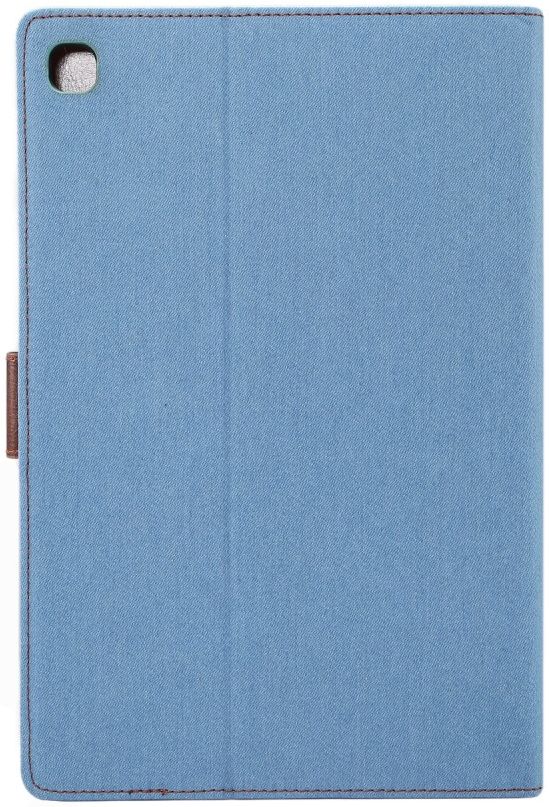 Samsung Galaxy Tab A7 (2020 / 2022) Hoes Wallet Case Jeans Licht Blauw afbeelding 5