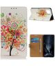 Samsung Galaxy A42 Book Case Hoesje Wallet Met Boom Print