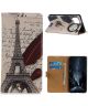 Samsung Galaxy A42 Book Case Hoesje Wallet Met Eiffeltoren Print
