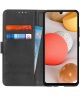 Samsung Galaxy A42 Hoesje Wallet Book Case Zwart