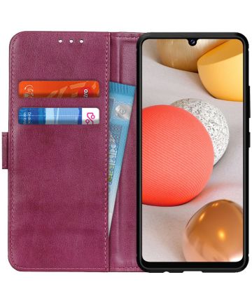 Samsung Galaxy A42 Hoesje Wallet Book Case Rood Hoesjes