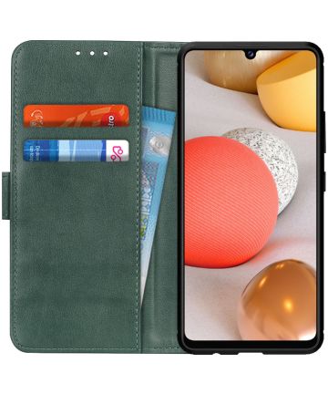 Samsung Galaxy A42 Hoesje Wallet Book Case Groen Hoesjes