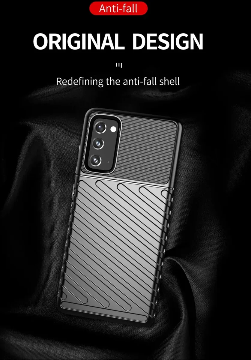 Samsung Galaxy S20 FE Twill Thunder Texture Back Cover Zwart afbeelding 5