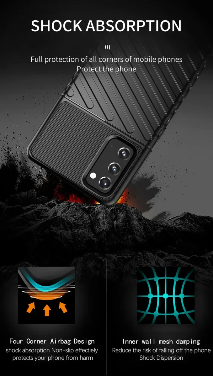 Samsung Galaxy S20 FE Twill Thunder Texture Back Cover Zwart afbeelding 7