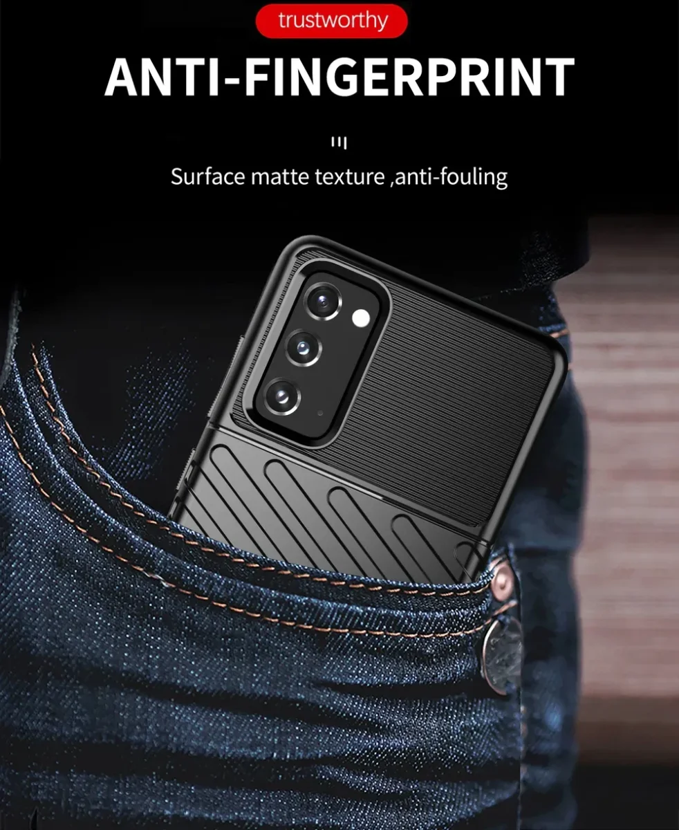 Samsung Galaxy S20 FE Twill Thunder Texture Back Cover Zwart afbeelding 10