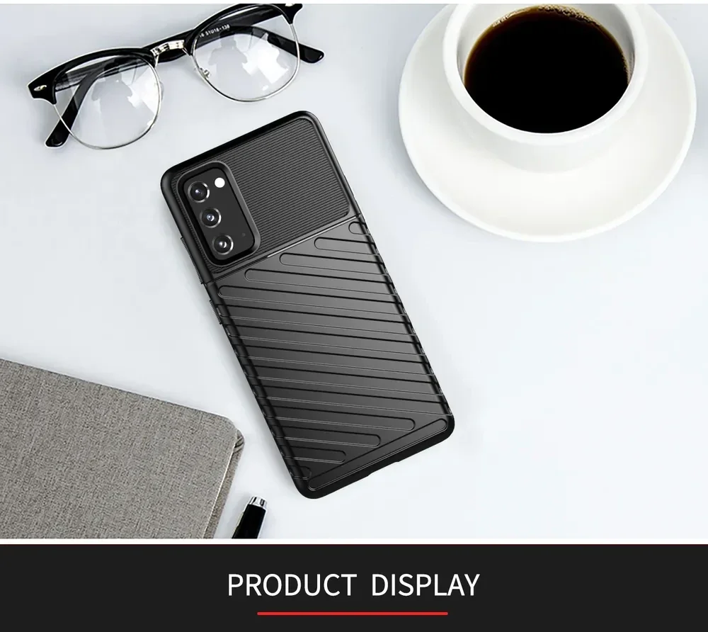 Samsung Galaxy S20 FE Twill Thunder Texture Back Cover Zwart afbeelding 11