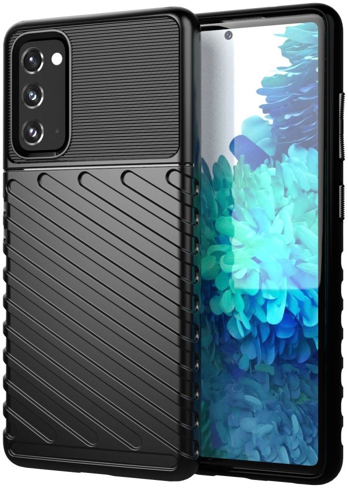 Samsung Galaxy S20 FE Twill Thunder Texture Back Cover Zwart afbeelding 1