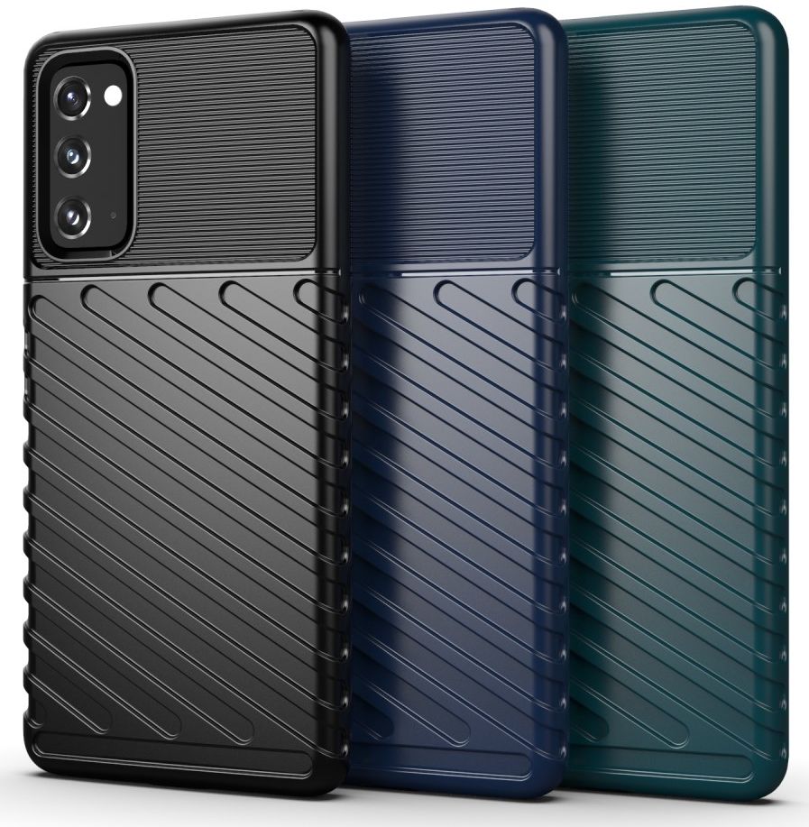 Samsung Galaxy S20 FE Twill Thunder Texture Back Cover Zwart afbeelding 2