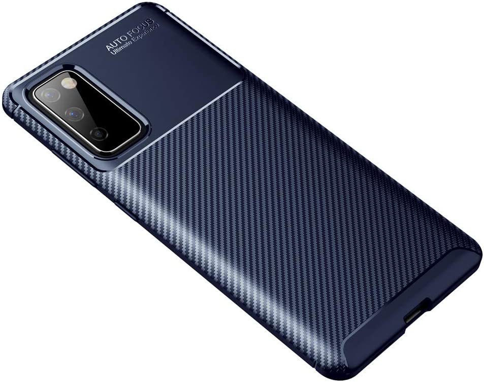 Samsung Galaxy S20 FE Twill Thunder Texture Back Cover Blauw afbeelding 2
