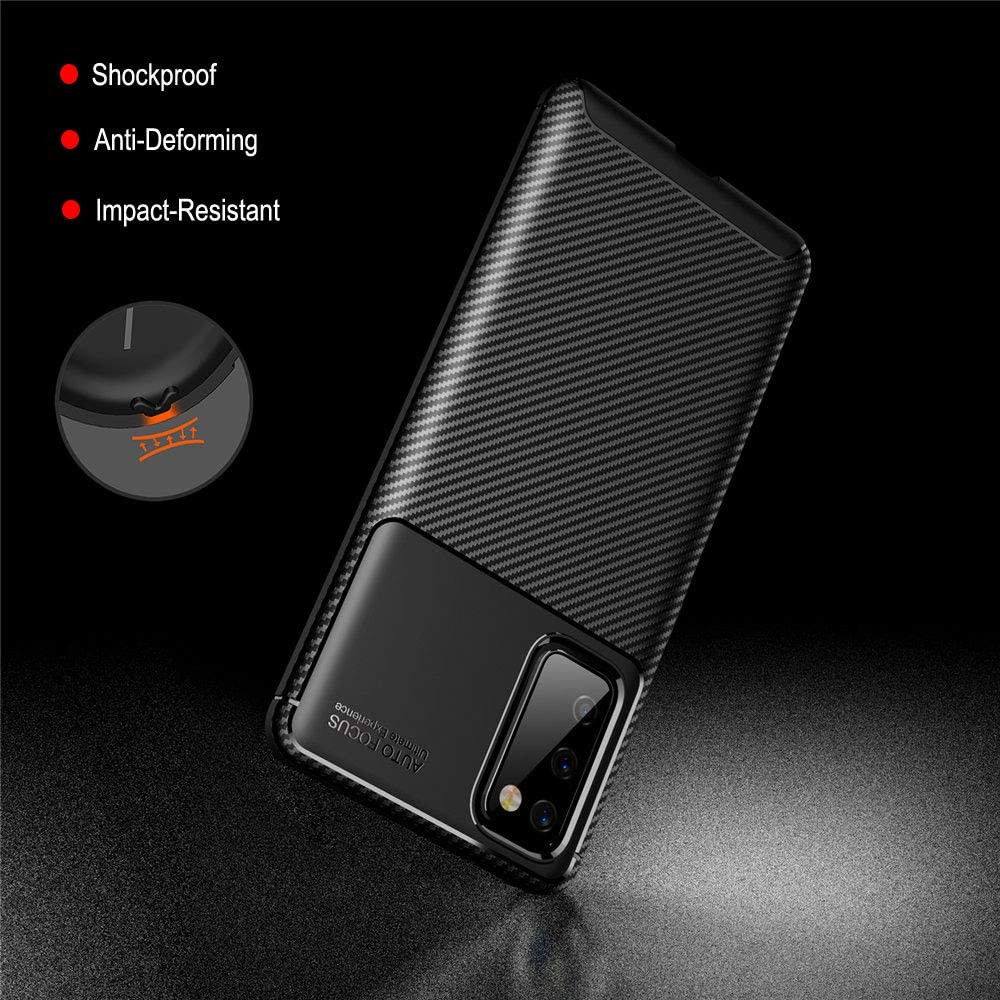 Samsung Galaxy S20 FE Twill Thunder Texture Back Cover Blauw afbeelding 3