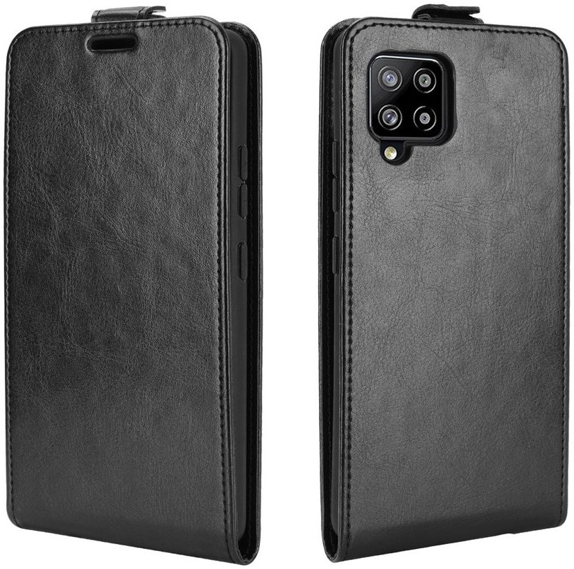 Samsung Galaxy A42 Hoesje Verticale Flip Case  Zwart afbeelding 4