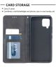 Samsung Galaxy A42 Hoesje Geometrie Portemonnee Zwart