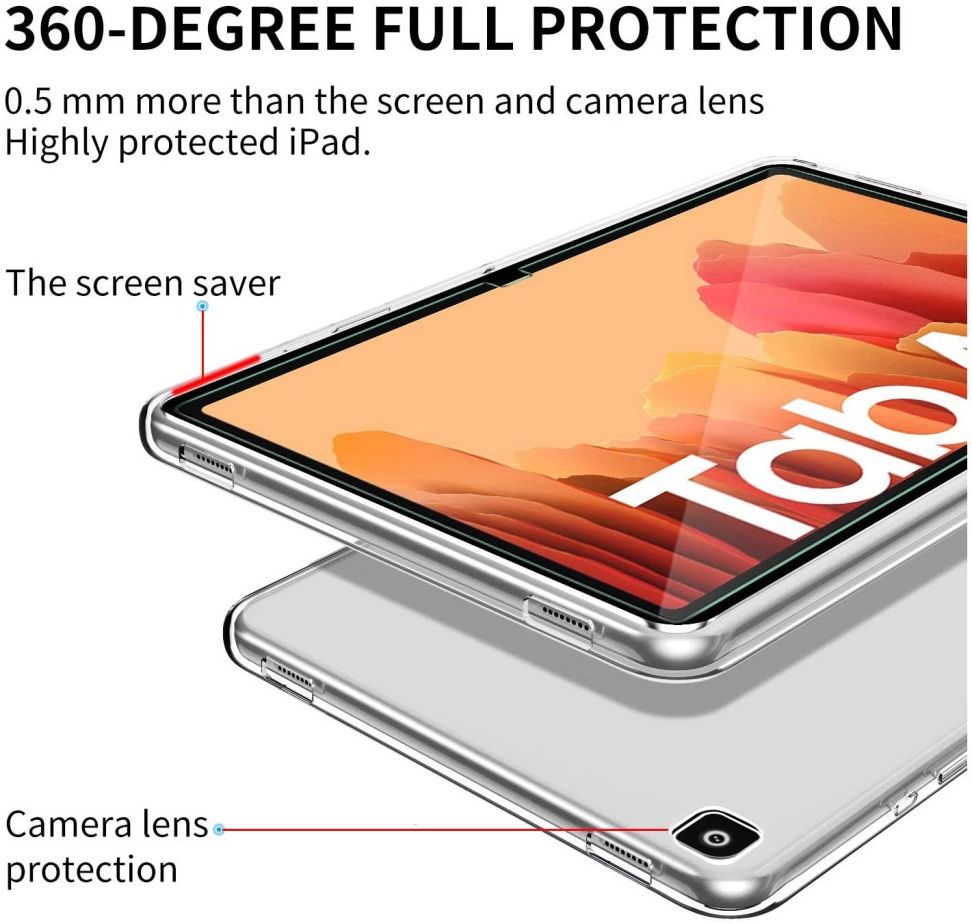 Samsung Galaxy Tab A7 (2020 / 2022) Hoes Screenprotector Transparant afbeelding 3