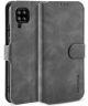 Samsung Galaxy A42 Hoesje Portemonnee Book Case Grijs