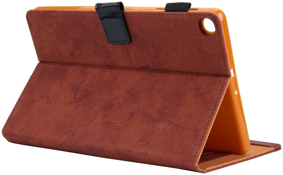 Samsung Galaxy Tab A7 (2020 / 2022) Tri-Fold Hoes Wallet Case Bruin afbeelding 8