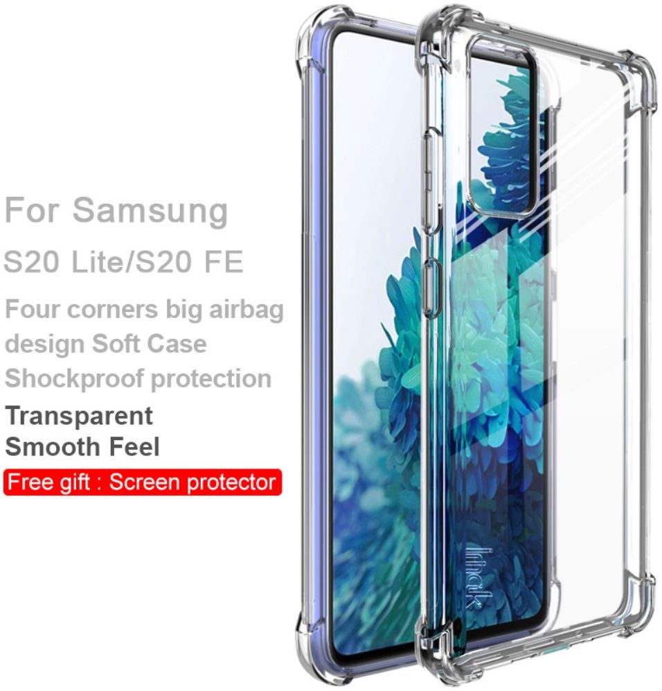 IMAK Samsung Galaxy S20 FE Hoesje + Screenprotector Transparant afbeelding 3