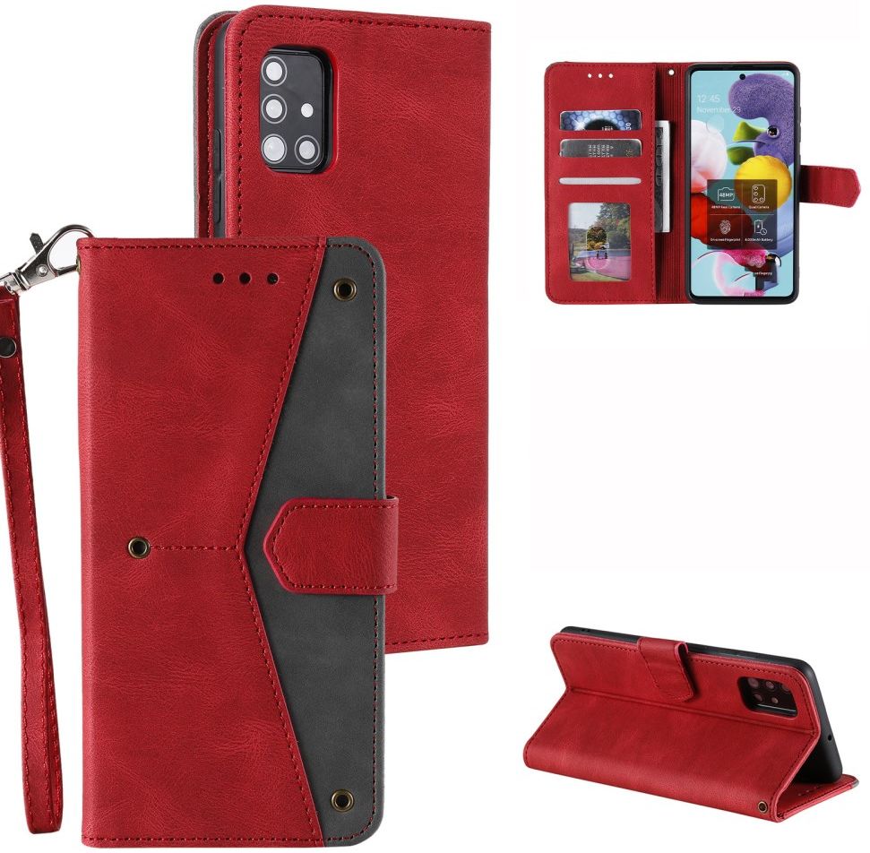 Samsung Galaxy S20 FE Hoesje Retro Book Case Portemonnee Rood afbeelding 8