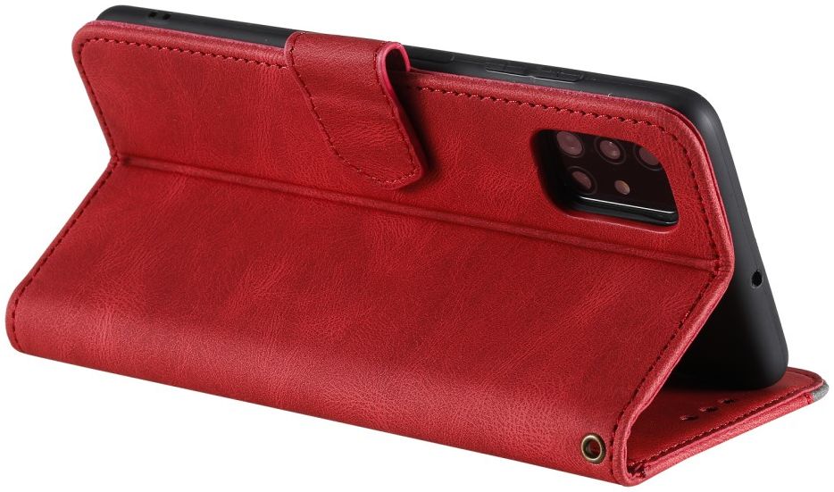 Samsung Galaxy S20 FE Hoesje Retro Book Case Portemonnee Rood afbeelding 5