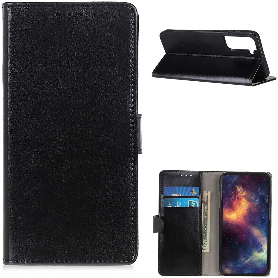 Samsung Galaxy S21 Hoesje Portemonnee Book Case Zwart afbeelding 4