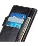 Samsung Galaxy S21 Hoesje Portemonnee met Drukknoop Sluiting Zwart