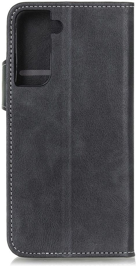 Samsung Galaxy S21 Hoesje Portemonnee met Drukknoop Sluiting Zwart afbeelding 6