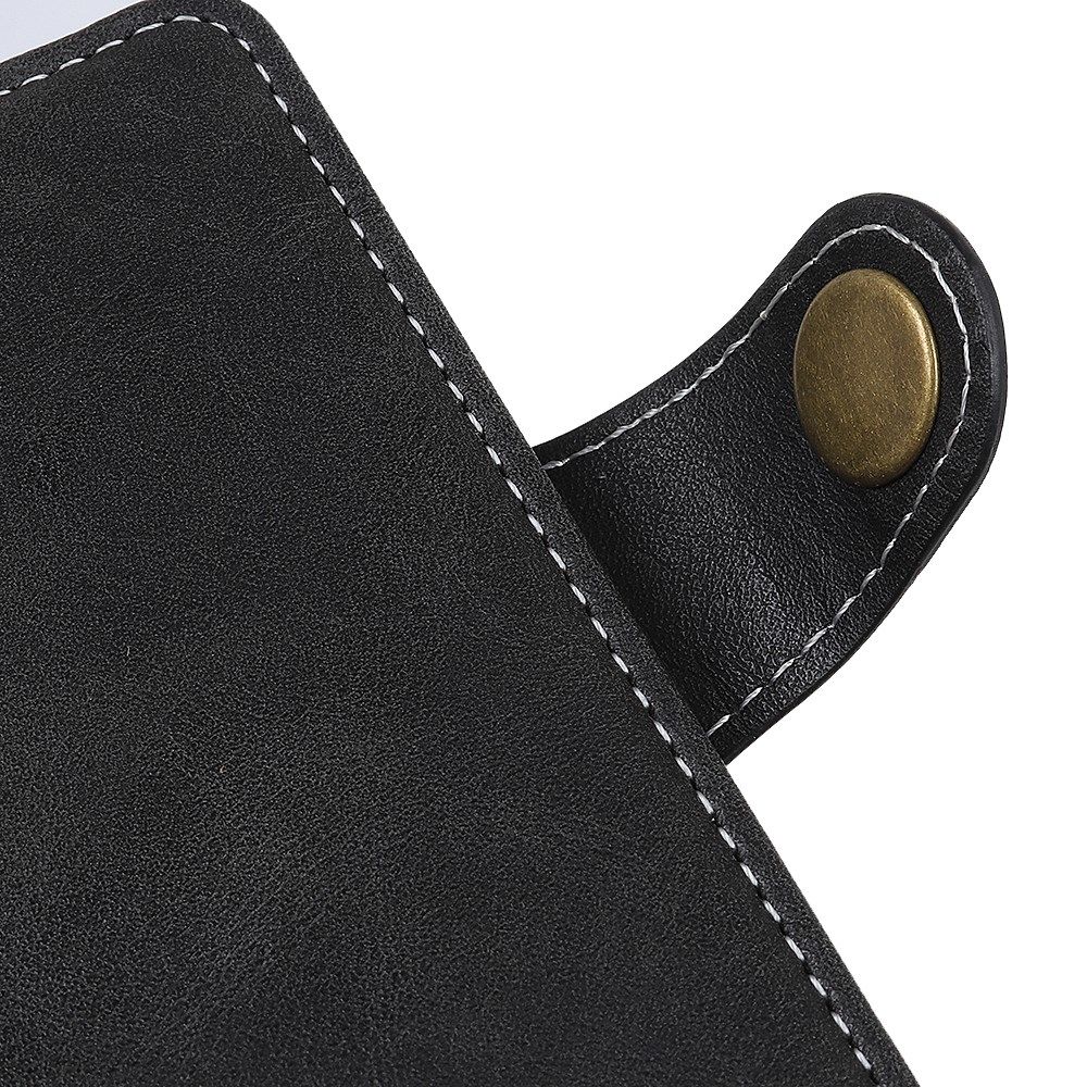 Samsung Galaxy S21 Hoesje Portemonnee met Drukknoop Sluiting Zwart afbeelding 8