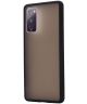 Samsung Galaxy S20 FE Hoesje Matte Transparant Hybride Zwart