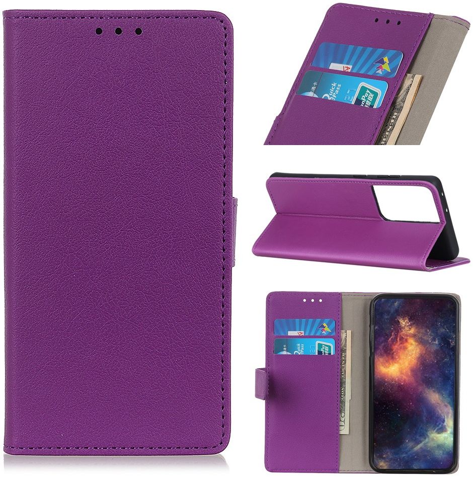 Samsung Galaxy S21 Ultra Hoesje Portemonnee Book Case Paars afbeelding 5