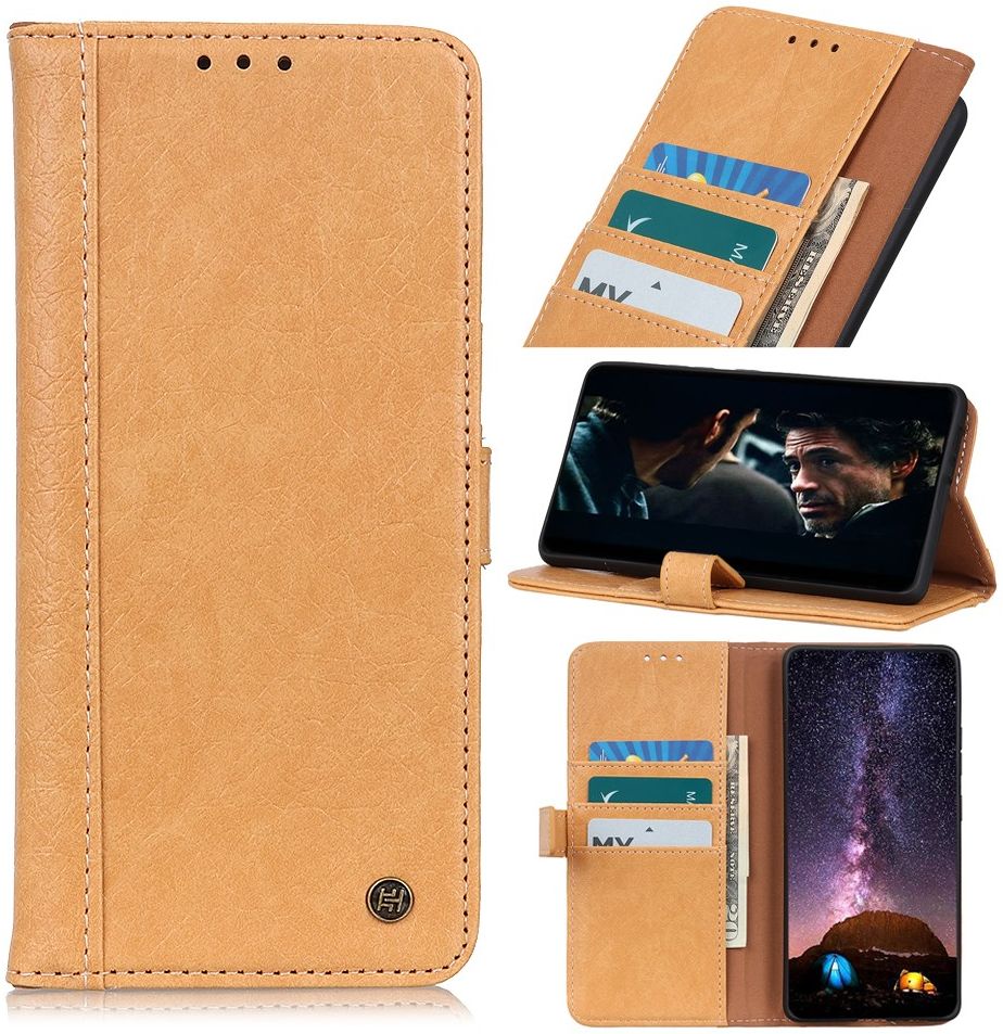 Samsung Galaxy S21 Ultra Hoesje Portemonnee Kunstleer Book Case Bruin afbeelding 4