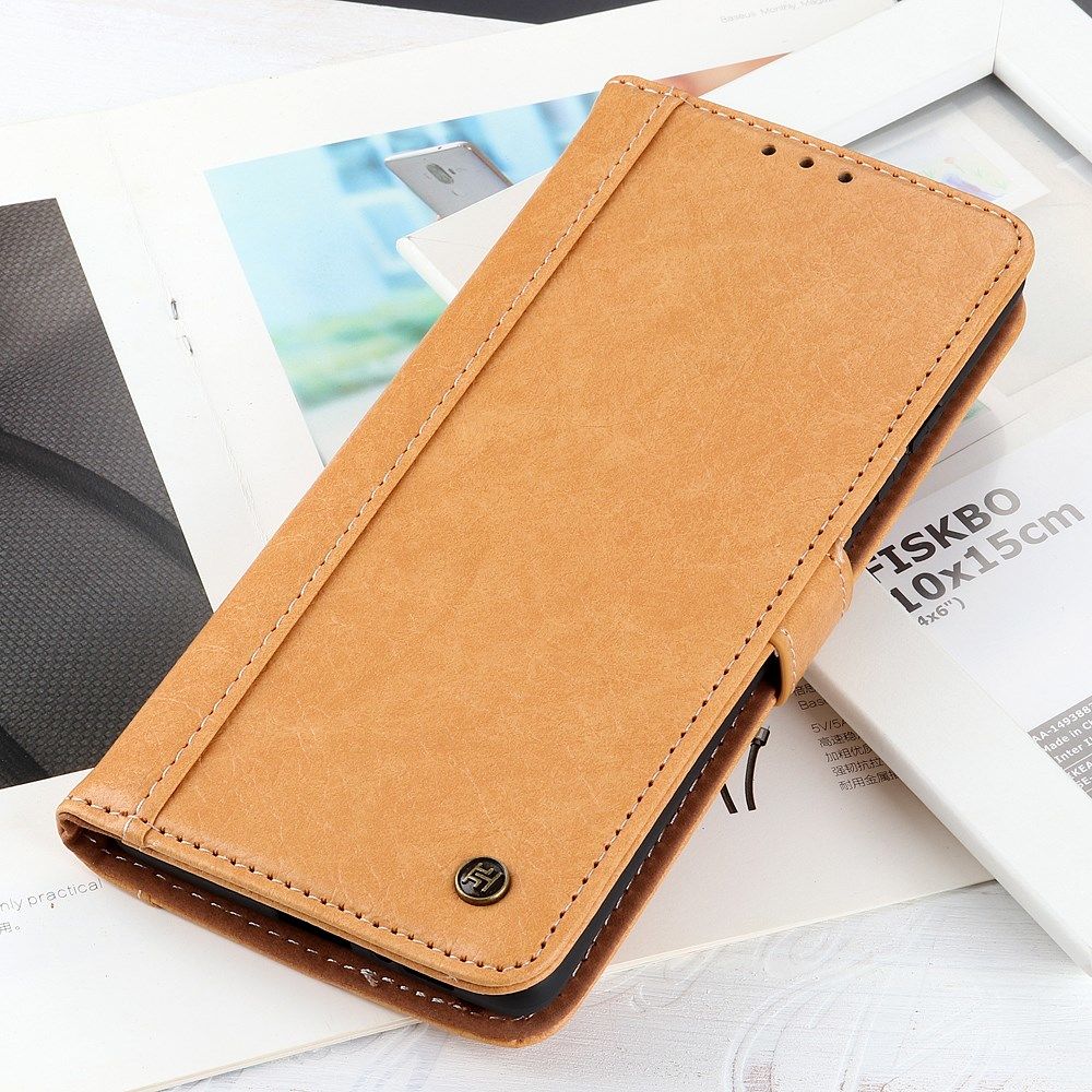 Samsung Galaxy S21 Ultra Hoesje Portemonnee Kunstleer Book Case Bruin afbeelding 2