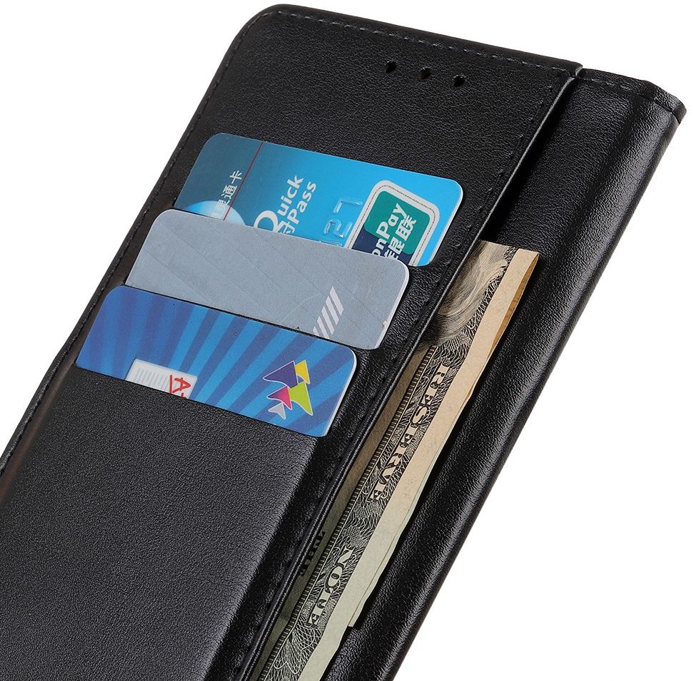 Samsung Galaxy S21 Ultra Hoesje Wallet Book Case met Pasjes Zwart afbeelding 2