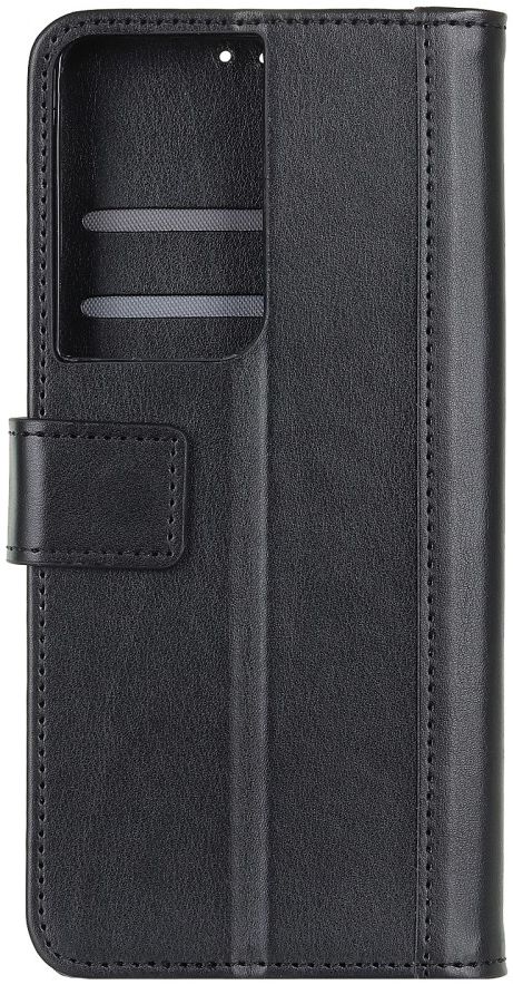 Samsung Galaxy S21 Ultra Hoesje Wallet Book Case met Pasjes Zwart afbeelding 6