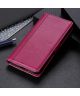 Samsung Galaxy S21 Hoesje Wallet Book Case met Pasjes Rood